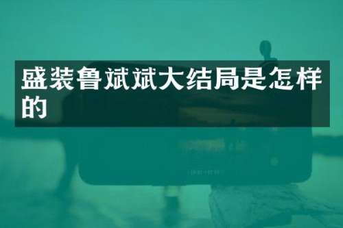 盛装鲁斌斌大结局是怎样的