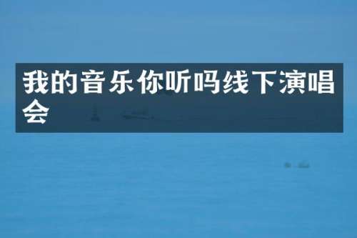 我的音乐你听吗线下演唱会