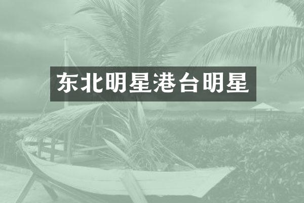东北明星港台明星