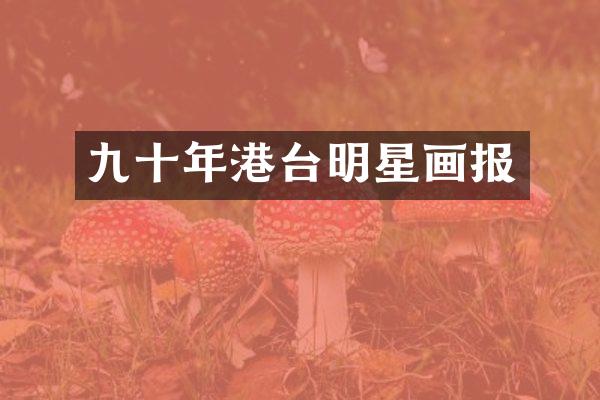九十年港台明星画报