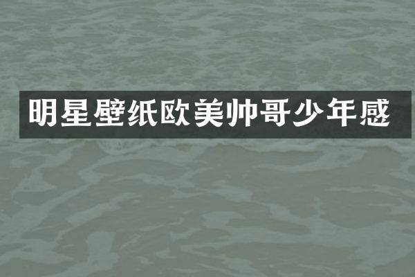 明星壁纸欧美帅哥少年感