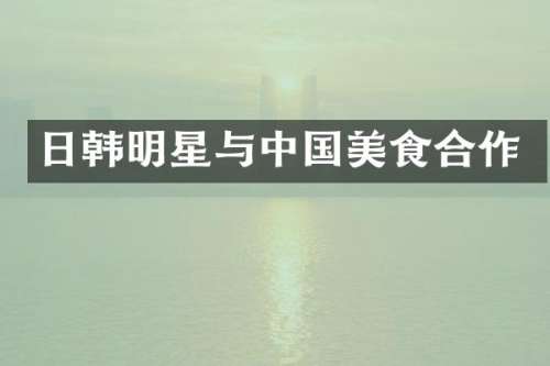 日韩明星与中国美食合作