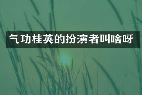 气功桂英的扮演者叫啥呀