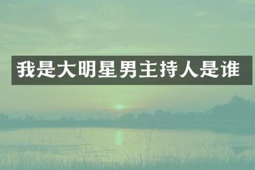 我是大明星男主持人是谁