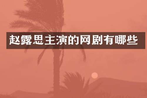 赵思主演的网剧有哪些