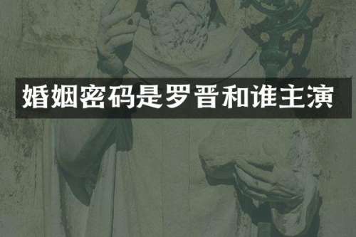 婚姻密码是罗晋和谁主演