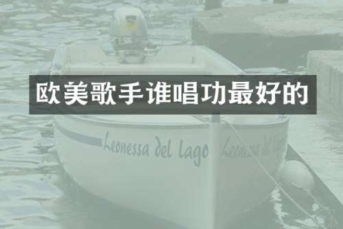 欧美歌手谁唱功最好的