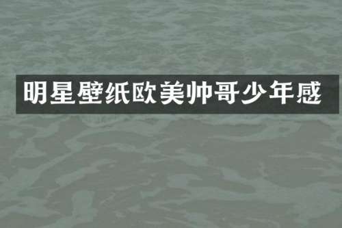明星壁纸欧美帅哥少年感
