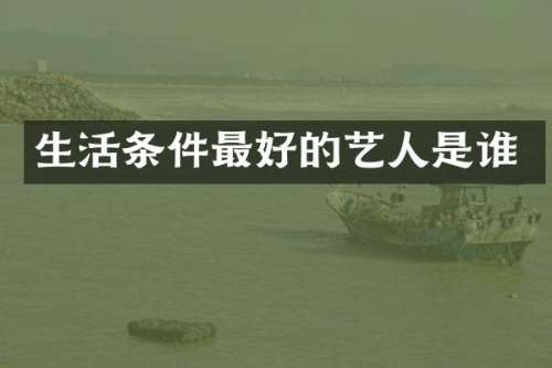 生活条件最好的艺人是谁