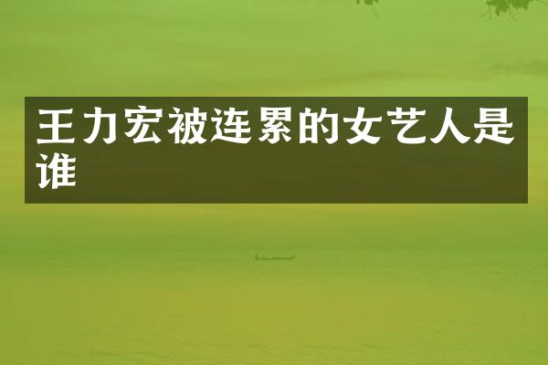 王力宏被连累的女艺人是谁
