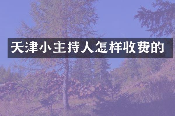 天津小主持人怎样收费的