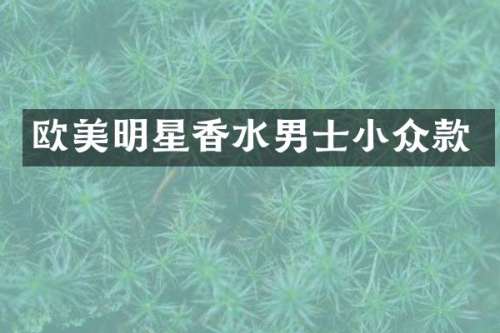欧美明星香水男士小众款