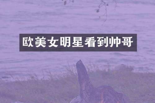 欧明星看到帅哥