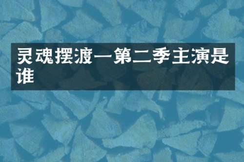灵魂摆渡一第二季主演是谁