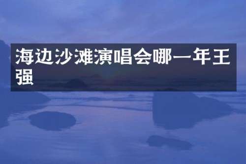 海边沙滩演唱会哪一年王强