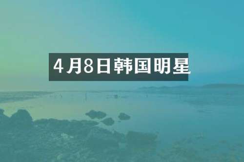 4月8日韩国明星