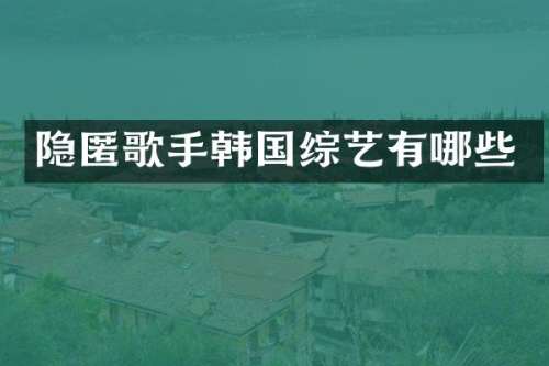 隐匿歌手韩国综艺有哪些