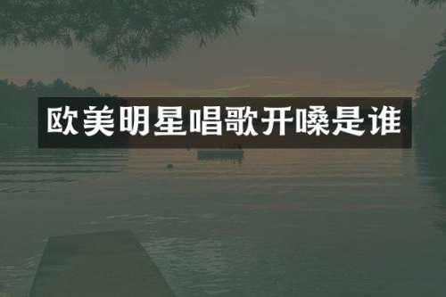 欧美明星唱歌开嗓是谁