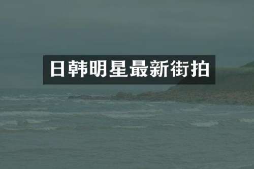 日韩明星最新街拍