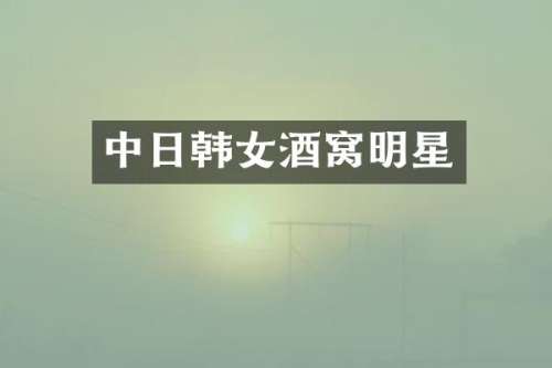 中日韩女酒窝明星