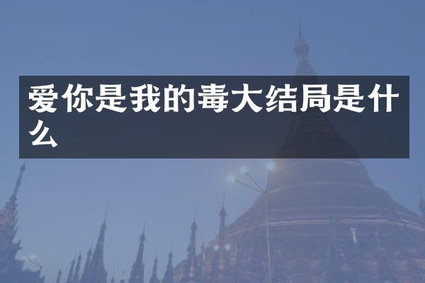 爱你是我的毒大结局是什么