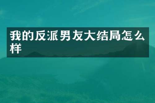 我的反派男友大结局怎么样