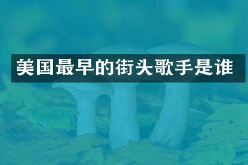 美国最早的街头歌手是谁