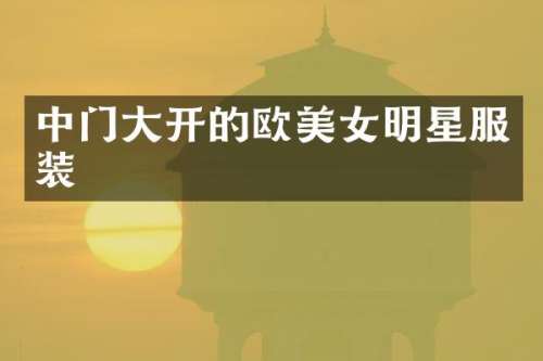 中门大开的欧明星服装