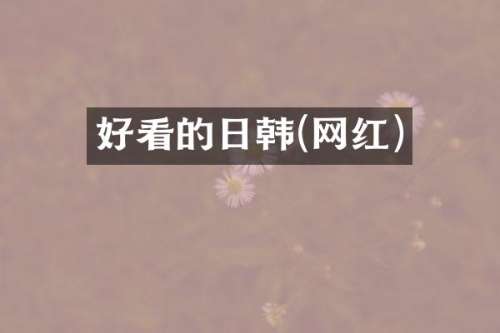 好看的日韩(网红)