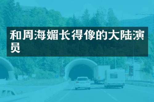 和周海媚长得像的大陆演员