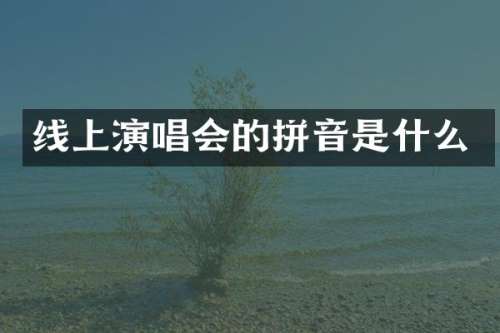 线上演唱会的拼音是什么