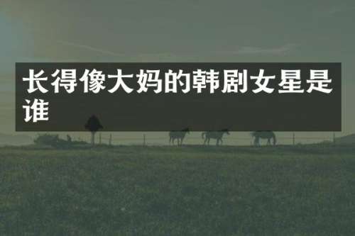 长得像大韩剧女星是谁