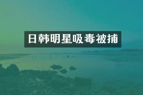 日韩明星吸毒被捕