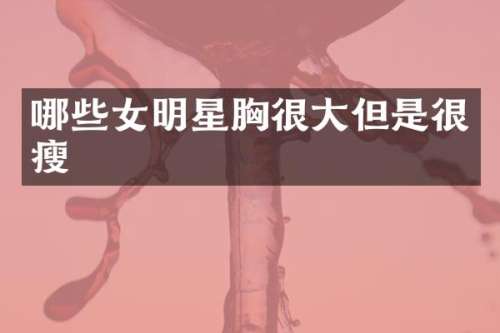 哪些女明星很大但是很瘦