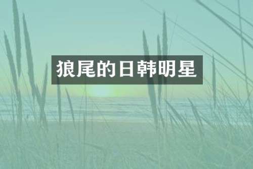 狼尾的日韩明星