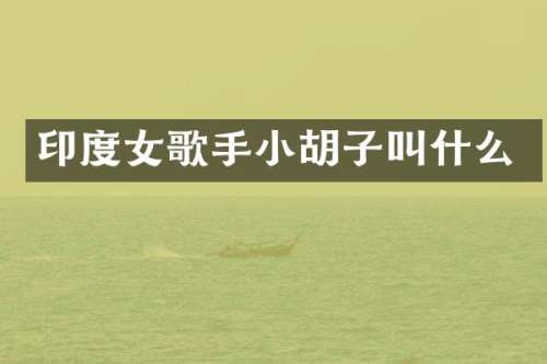 印度女歌手小胡子叫什么