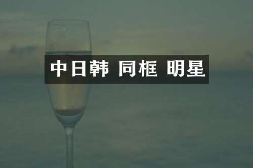中日韩 同框 明星
