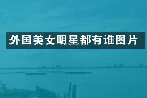 外国明星都有谁图片