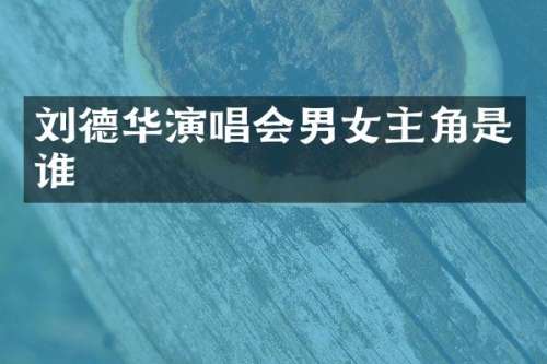 刘德华演唱会男女主角是谁