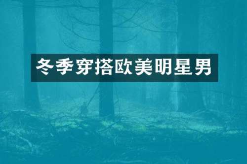 冬季穿搭欧美明星男