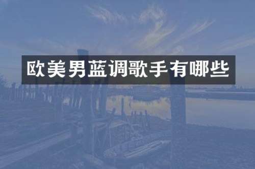 欧美男蓝调歌手有哪些