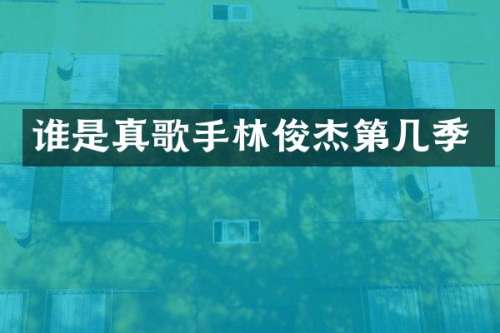 谁是真歌手林俊杰第几季