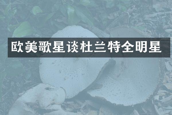 欧美歌星谈杜兰特全明星