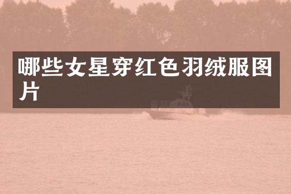 哪些女星穿红色羽绒服图片