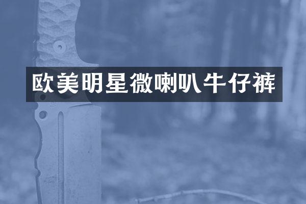 欧美明星微喇叭牛仔裤