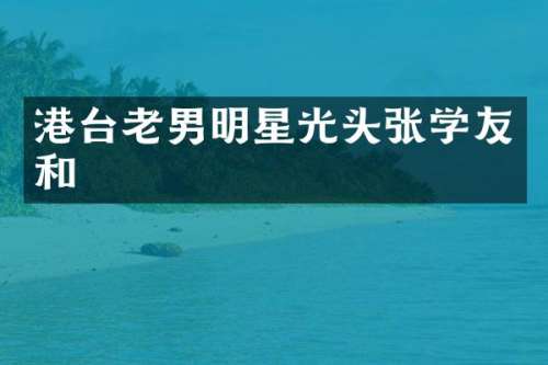 港台老男明星光头张学友和