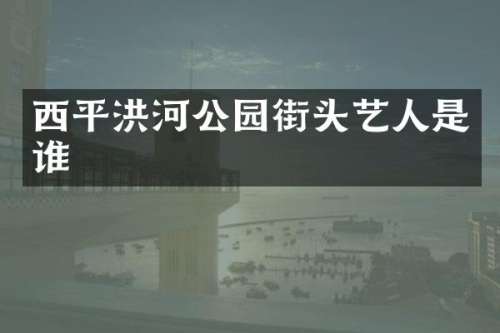 西平洪河公园街头艺人是谁