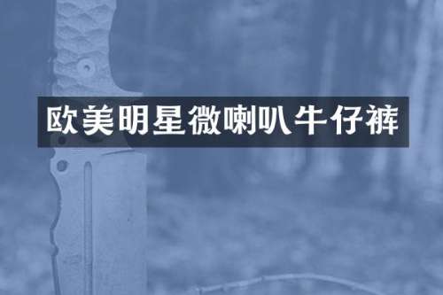 欧美明星微喇叭牛仔裤