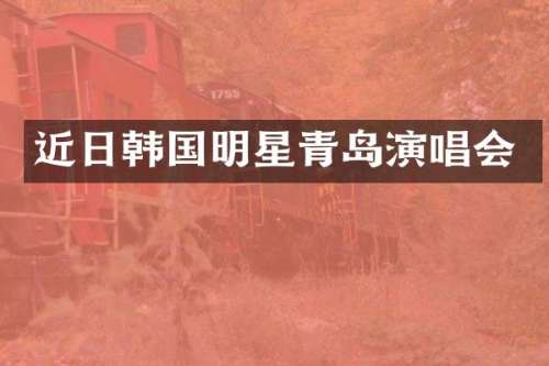 近日韩国明星青岛演唱会