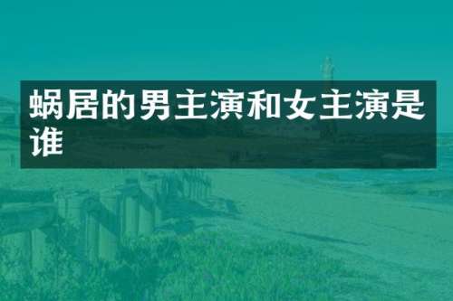 蜗居的男主演和女主演是谁